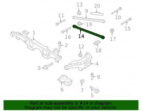 Lower rear left control arm for Mini Cooper Clubman R55 07-14