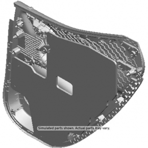 Door trim card rear left Chevrolet Bolt EUV 22-23 leather black