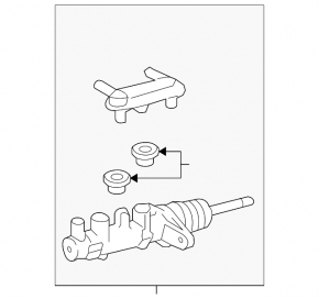 Lexus RX450h 10-15 Brake Master Cylinder