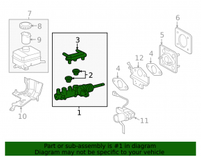 Lexus RX450h 10-15 Brake Master Cylinder