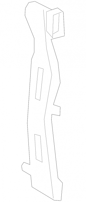 Heating duct for the 2nd row of seats, left, Audi E-Tron 19-23