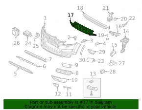 Front Bumper Absorber Audi Q7 4L 10-15