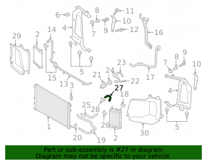 Upper cooling pipe Audi Q7 16- 3.0T