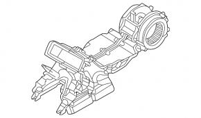 Rear heater assembly Audi Q7 16- for 3-zone control
