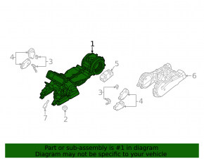 Rear heater assembly Audi Q7 16- for 3-zone control
