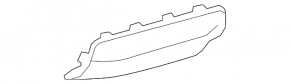 Rear bumper lip plug for towbar Lexus GX460 10-13 pre-restyling