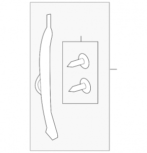 Right door-wing seal for Lexus LX570 16-21