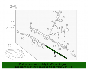 Hyundai Azera 12-17 Power Steering Rack