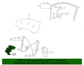Front left window lift motor for Audi Q3 83A 19-25