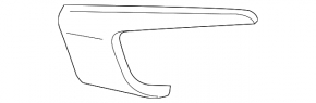 Front bumper molding chrome upper right Mitsubishi Outlander Sport ASX 16-19
