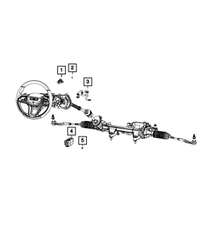 STEERING COLUMN CONTROL MODULE Jeep Grand Cherokee WL 21-25