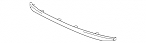 Lower molding of the front bumper Honda Accord 16-17 rest, hybrid, chrome, sand