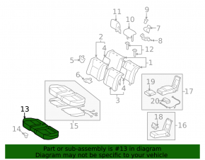 Rear seats 2nd row Lexus LS460 LS600h 07-09 black leather