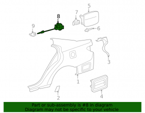 Lexus ES300 ES330 Fuel Door Lock