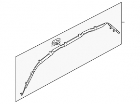 Airbag side curtain right VW Touareg 11-17