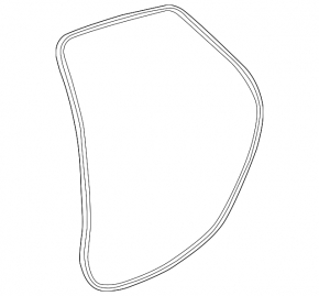 Chevrolet Impala 14-20 rear left door seal, inner