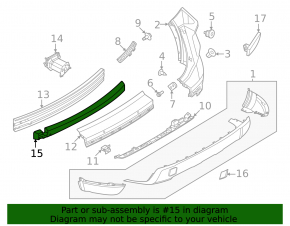 Nissan Rogue 24-26 Rear Bumper Absorber
