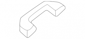 Front right ceiling handle Hyundai Elantra 21-26 black