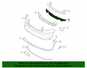 Kia Sorento 21-24 HEV, PHEV Front Bumper Absorber