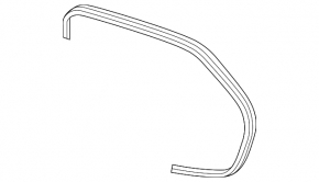 Left mirror element for Toyota Camry 25-26, auto-dimming, BSM