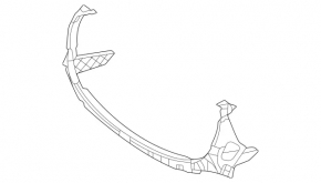 Front bumper central bracket for Mercedes X167 GLS 450 20-23