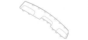 Rear bumper lip trim Mercedes W167 GLE 350 450 20-23 chrome