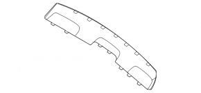 Rear bumper lip trim Mercedes W167 GLE 350 450 20-23 chrome