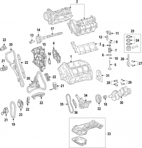 Oil pump for internal combustion engine Mercedes GLS-class X166 15-19 3.0 M276 DE30LA