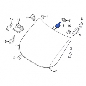 Rain sensor for Ford Mustang mk6 15-23