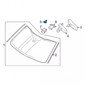 Rain sensor for Ford Mustang mk6 15-23