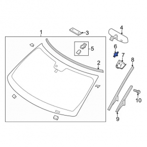 Rain sensor for Ford Mustang mk6 15-23