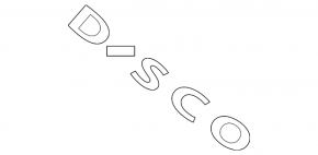 Emblem with hood inscription "DISCO" Land Rover Discovery 17-20