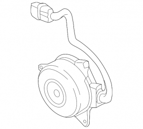 Cooling Fan Motor Left Mitsubishi Eclipse Cross 18-23