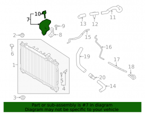 Expansion tank cooling Mitsubishi Eclipse Cross 18-