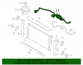 Cooling pipe lower BMW i3 14-20 BEV