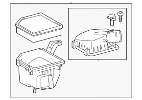 Lexus GS200t GS300 16-19 Air Filter Housing