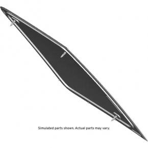 Window blind glass rear left GMC Terrain 10-17 black tint