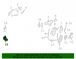 Door hinge lower front left Mercedes GLA 14-20