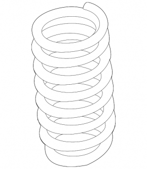 Rear left spring BMW 3 F30 12-18 AWD