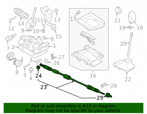 Subaru Forester 25-26 Shift Cable