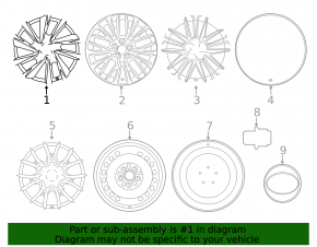 Wheel disk R17 Toyota Camry v70 21-24
