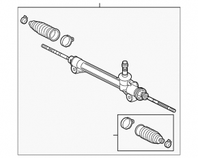 Steering rack Lexus RX350 RX450h 10-15