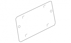 Platform for tailgate number VW Touareg 11-17