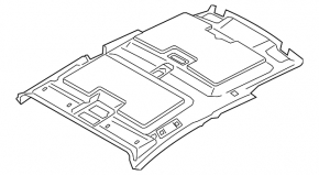 BMW i3 14-20 roof lining for panorama
