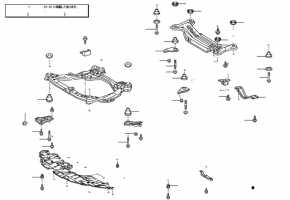 Front bumper mudguard left Toyota Camry v55 15-17 usa