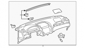 Dashboard front panel without AIRBAG Toyota Solara 2.4 04-08