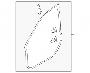 Subaru Outback 10-14 Front Right Door Seal