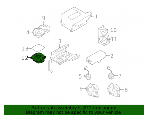 Subwoofer left BMW X3 F25 11-14 HiFi