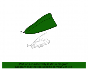 Antenna housing fin BMW X3 F25 11-17