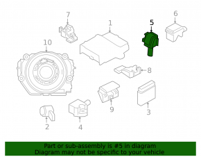 Airbag sensor door left Mini Cooper F56 3d 14-